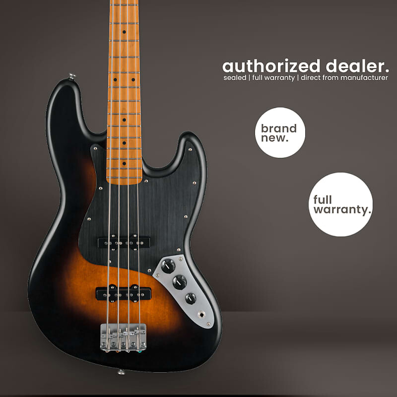 Squier 40th Anniversary - Jazz Bass Vintage Ed - Satin Wide 2-Color Sunburst Fender
Squier 40th Anniversary - Jazz Bass Vintage Ed - Satin Wide 2-Color Sunburst Fender