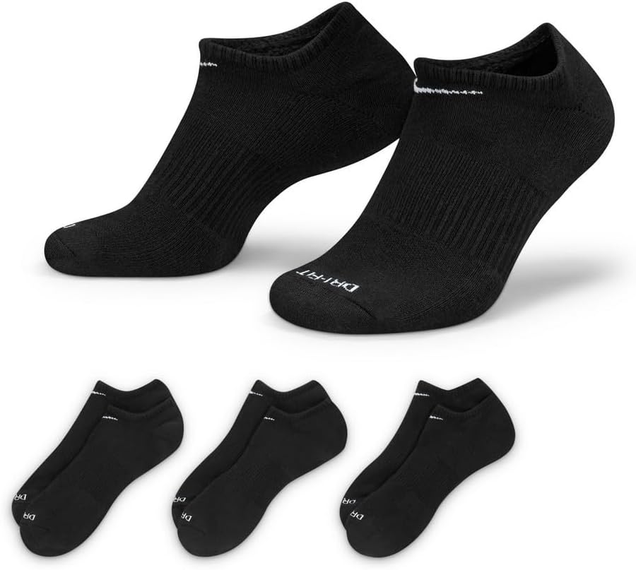 NIKE Men's Y Nk Everyday Cush Ns 3Pr, Black/White, Talla única, Black/White
NIKE Men's Y Nk Everyday Cush Ns 3Pr, Black/White, Talla única, Black/White