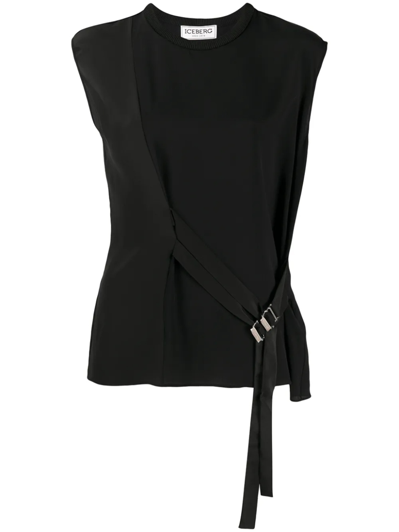 Iceberg топ без рукавов со вставками, черный
Iceberg топ без рукавов со вставками, черный