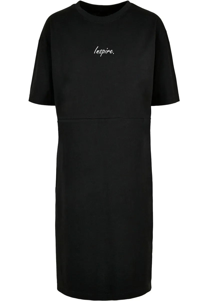 Платье-рубашка Merchcode " Merchcode Women's Ladies Inspire Oversized Slit Tee Dress" (1 шт.), черный 
Платье-рубашка Merchcode " Merchcode Women's Ladies Inspire Oversized Slit Tee Dress" (1 шт.), черный