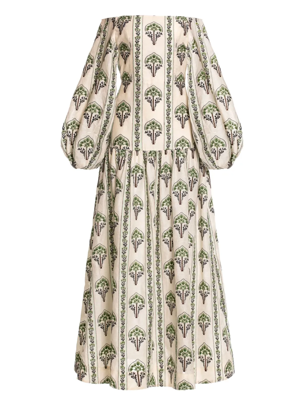 Ярусное платье Senlis Moriche с цветочным принтом AGUA BY AGUA BENDITA, нейтральный 
Ярусное платье Senlis Moriche с цветочным принтом AGUA BY AGUA BENDITA, нейтральный