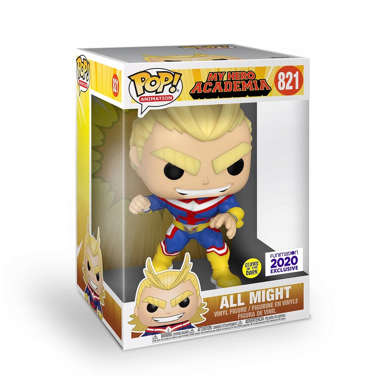 Funko POP My Hero Academia 821 All Might Glow, специальное издание Funko POP!
Funko POP My Hero Academia 821 All Might Glow, специальное издание Funko POP!