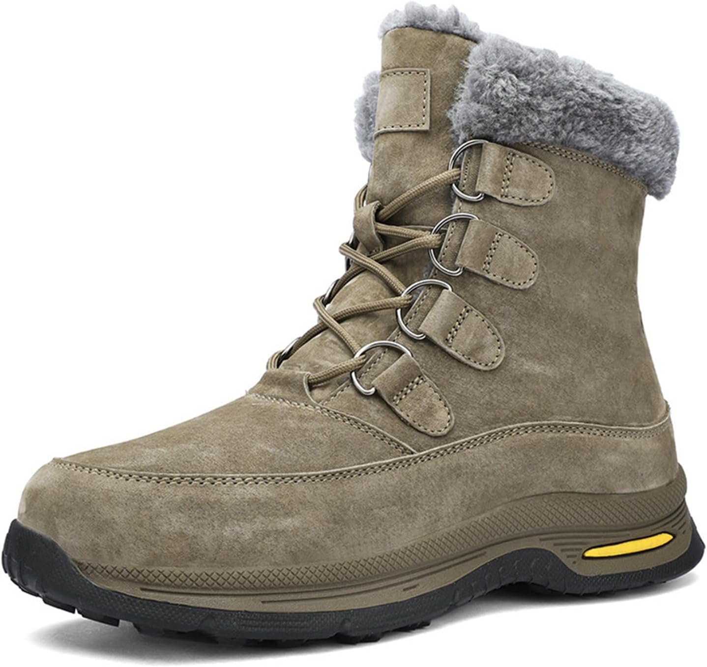 Мужские зимние снегоступы водонепроницаемые кожаные походные зимние ботинки для мужчин, комфортные, с теплой искусственной меховой подкладкой, противоскользящие, шнуровка, зимние ботинки Generic, хаки
Мужские зимние снегоступы водонепроницаемые кожаные походные зимние ботинки для мужчин, комфортные, с теплой искусственной меховой подкладкой, противоскользящие, шнуровка, зимние ботинки Generic, хаки