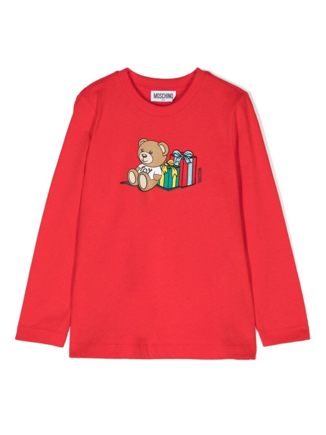 Moschino Kids футболка с принтом плюшевого мишки, красный 
Moschino Kids футболка с принтом плюшевого мишки, красный