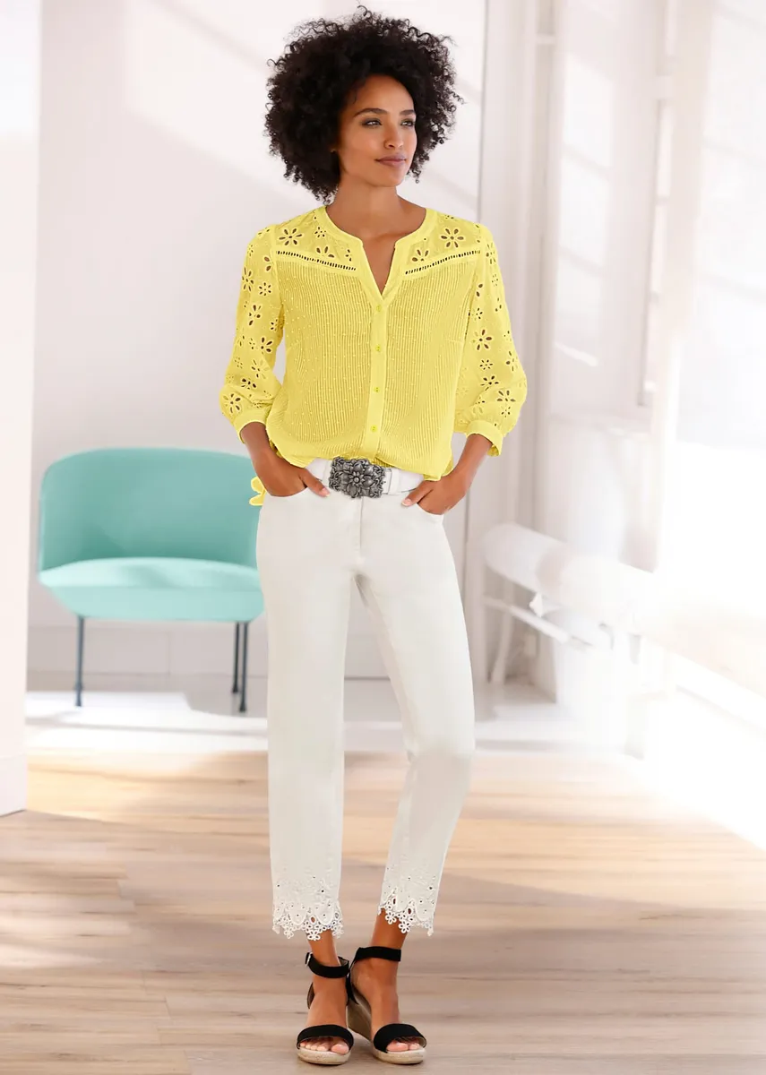 Кружевная блузка LINEA TESINI by Heine, цвет Zitrone
Кружевная блузка LINEA TESINI by Heine, цвет Zitrone