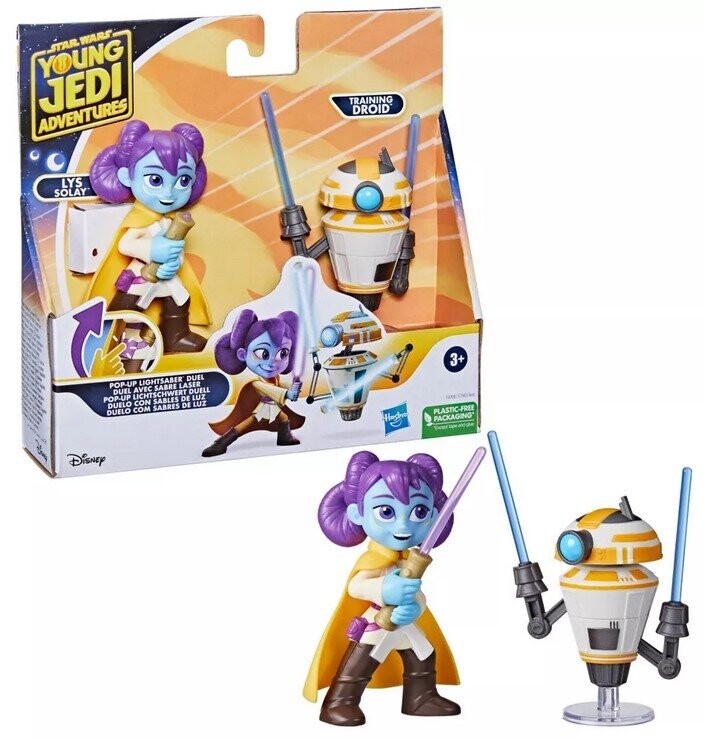 Набор из 2 фигурок «Звёздные войны: Приключения юных джедаев» — Лис Солей и дроид, F80085 Hasbro
Набор из 2 фигурок «Звёздные войны: Приключения юных джедаев» — Лис Солей и дроид, F80085 Hasbro