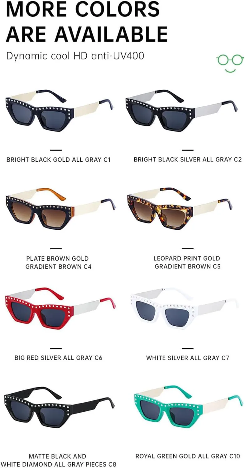 Солнцезащитные очки «Кошачий глаз» Хелена, прямоугольные, женские, 2024 год, роскошный панк, маленькая оправа, стразы, модные очки для активного отдыха helena, C4
Солнцезащитные очки «Кошачий глаз» Хелена, прямоугольные, женские, 2024 год, роскошный панк, маленькая оправа, стразы, модные очки для активного отдыха helena, C4