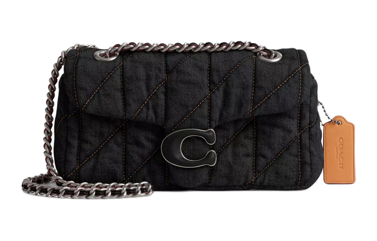 Табби Деним с Наппа Кожа Переносная Кроссбоди Сумка Через Плечо Женская Серебристо-Черная COACH
Табби Деним с Наппа Кожа Переносная Кроссбоди Сумка Через Плечо Женская Серебристо-Черная COACH