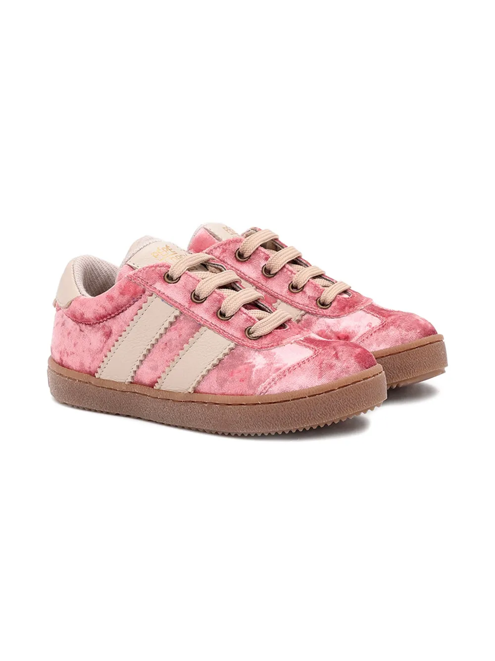 Бархатные кроссовки с полосками Pèpè, розовый
Бархатные кроссовки с полосками Pèpè, розовый