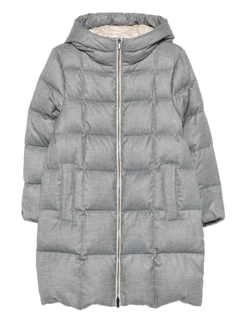 Стеганое пальто с капюшоном Peserico, серый
Стеганое пальто с капюшоном Peserico, серый