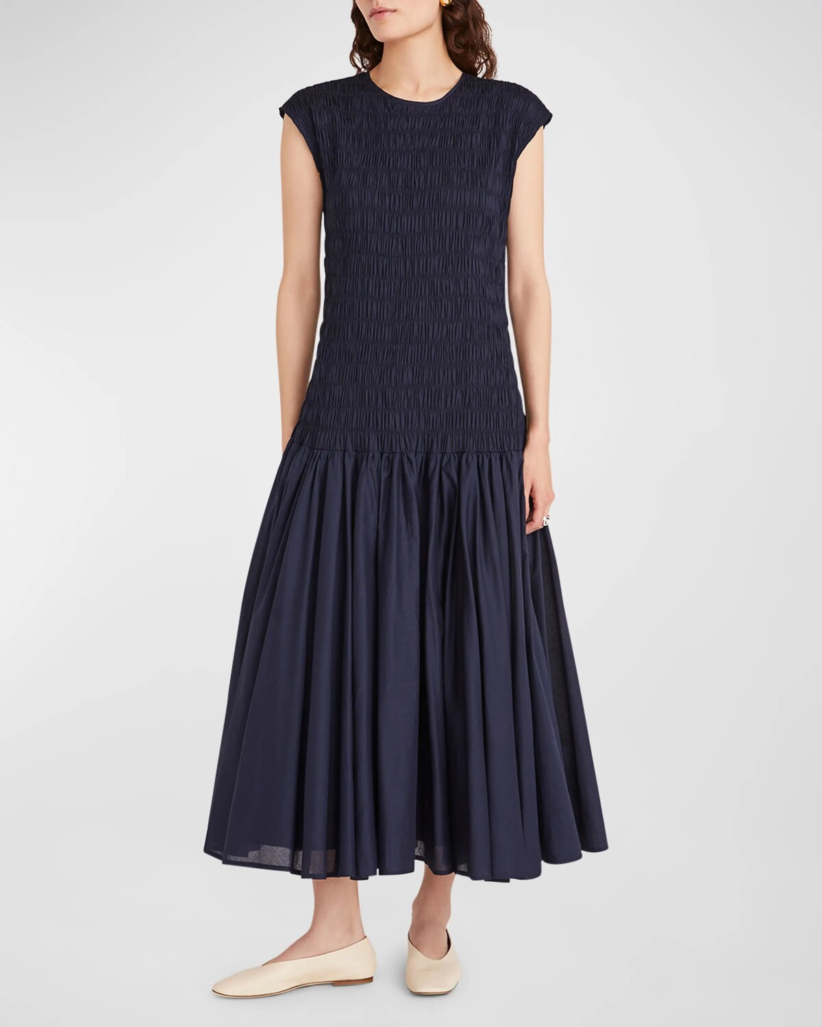 Платье миди Stijl со сборками и рукавами-крылышками Merlette, темно-синий
Платье миди Stijl со сборками и рукавами-крылышками Merlette, темно-синий