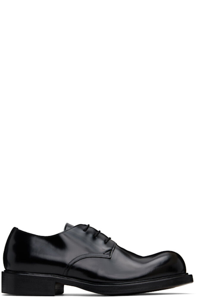 Черные кожаные дерби на шнуровке Acne Studios 
Черные кожаные дерби на шнуровке Acne Studios