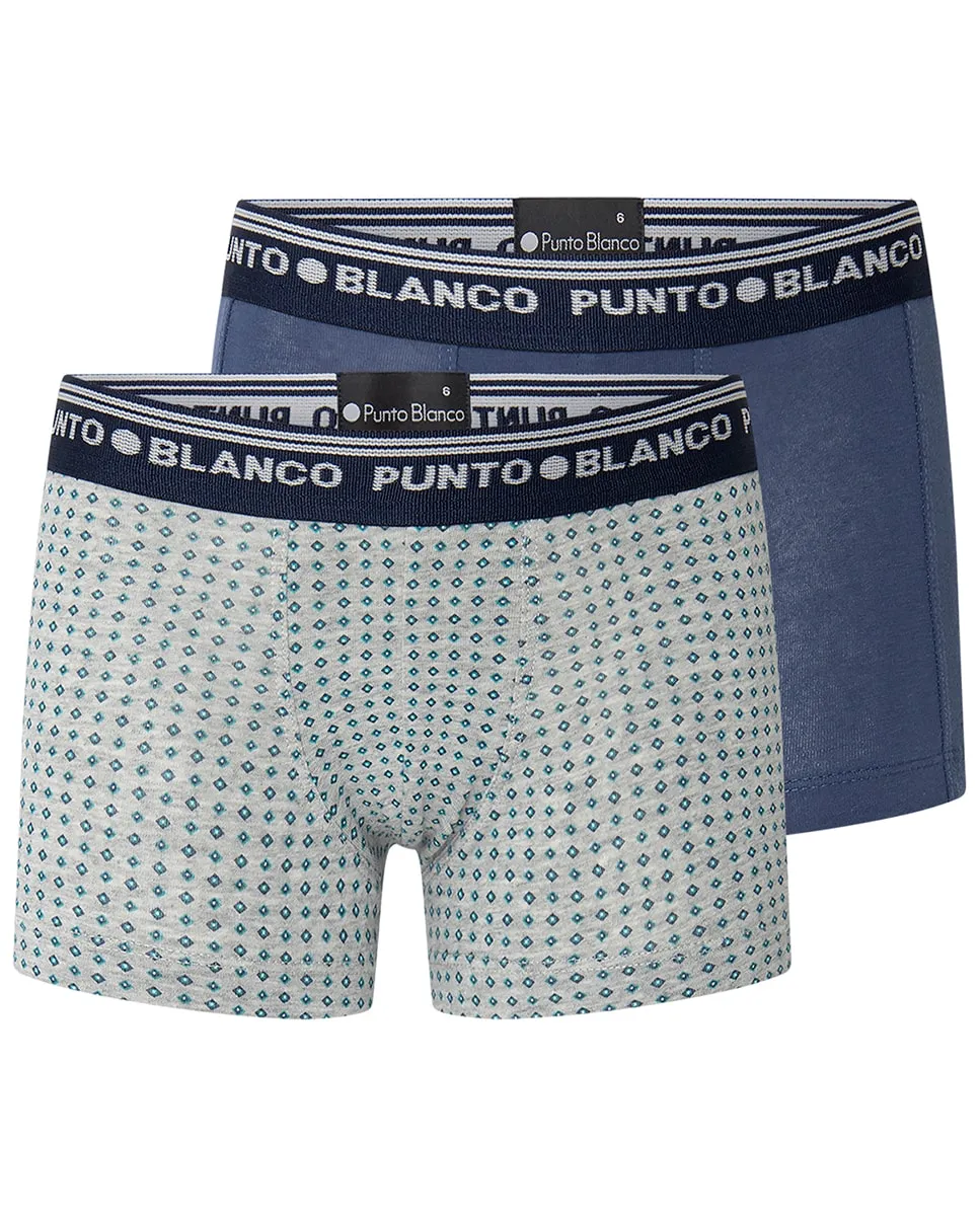 Пакет из 2 детских боксеров с логотипом на поясе Punto Blanco, многоцветный
Пакет из 2 детских боксеров с логотипом на поясе Punto Blanco, многоцветный