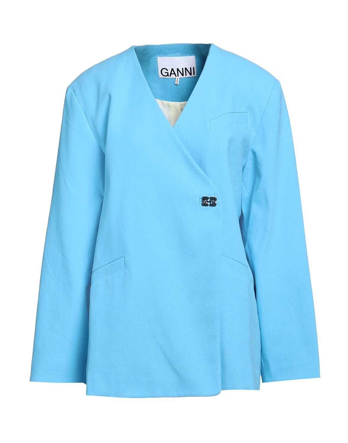 Блейзер Ganni, лазурный
Блейзер Ganni, лазурный