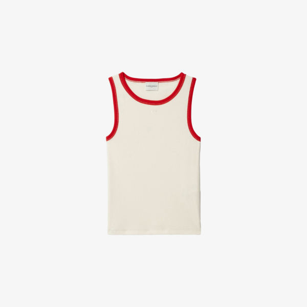 Футболка-майка Claudie Pierlot с вышитым логотипом, белый / красный
Футболка-майка Claudie Pierlot с вышитым логотипом, белый / красный