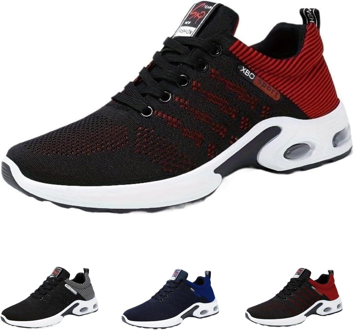 Мужские дышащие кроссовки с противоскользящей подошвой, удобные спортивные кроссовки из вязаного материала для бега, занятий в тренажерном зале и на открытом воздухе Huayorong, черный/красный
Мужские дышащие кроссовки с противоскользящей подошвой, удобные спортивные кроссовки из вязаного материала для бега, занятий в тренажерном зале и на открытом воздухе Huayorong, черный/красный