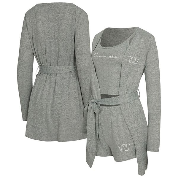 Женский комплект concepts sport heather gray washington commanders rigor: топ, шорты и халат Unbranded
Женский комплект concepts sport heather gray washington commanders rigor: топ, шорты и халат Unbranded