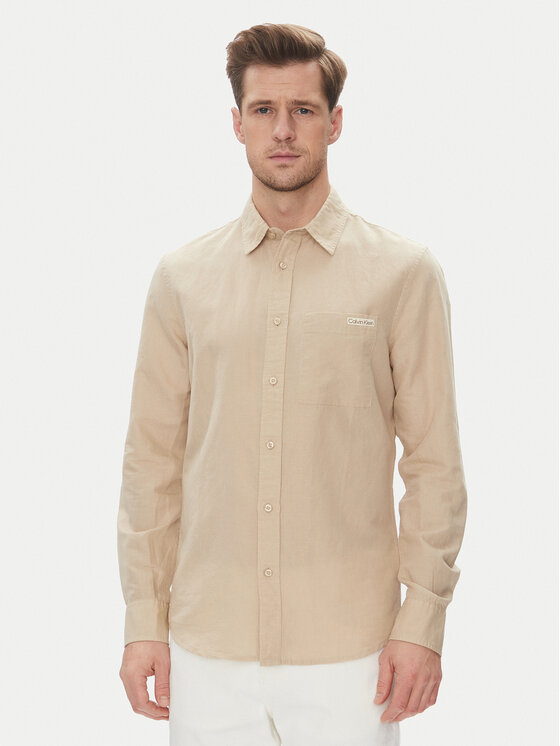 Рубашка обычного кроя J30J327295 Calvin Klein Jeans, бежевый
Рубашка обычного кроя J30J327295 Calvin Klein Jeans, бежевый