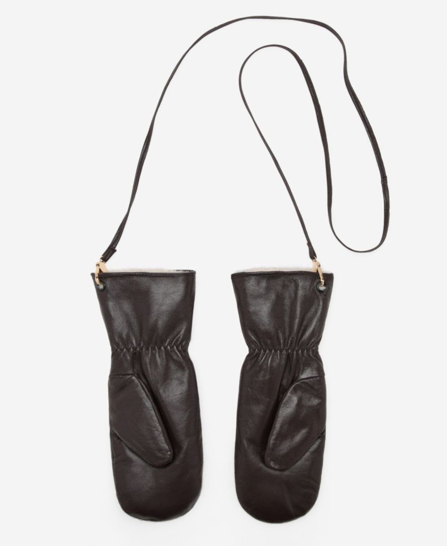 Женские кожаные варежки MANGO, Chocolate
Женские кожаные варежки MANGO, Chocolate