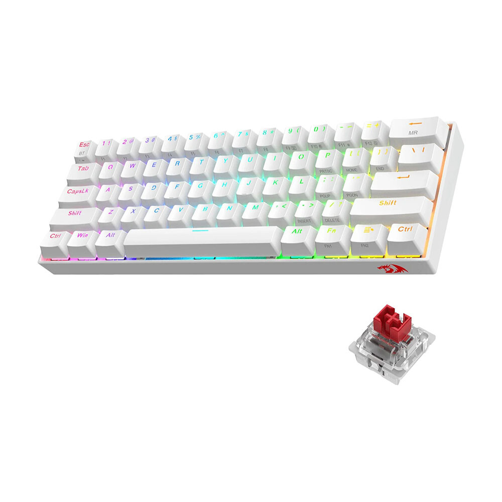 Клавиатура игровая беспроводная Redragon Draconic K530 Pro, Red, белый, английская раскладка
Клавиатура игровая беспроводная Redragon Draconic K530 Pro, Red, белый, английская раскладка