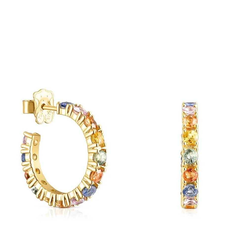 Серьги-кольца Tous Glaring, серебро позолоченное/сапфиры разноцветные
Серьги-кольца Tous Glaring, серебро позолоченное/сапфиры разноцветные