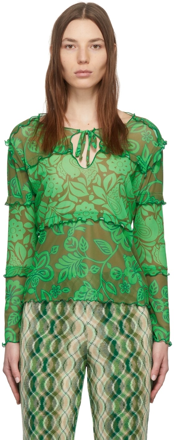 Зеленая комбинированная сетчатая футболка Paradisiac Anna Sui, Зеленый, Зеленая комбинированная сетчатая футболка Paradisiac Anna Sui
Зеленая комбинированная сетчатая футболка Paradisiac Anna Sui, Зеленый, Зеленая комбинированная сетчатая футболка Paradisiac Anna Sui