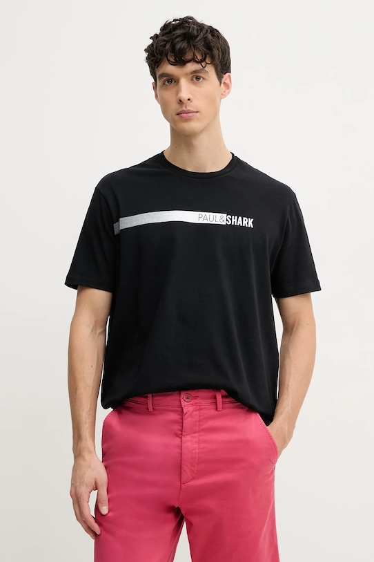 Хлопковая футболка Paul&Shark, черный
Хлопковая футболка Paul&Shark, черный