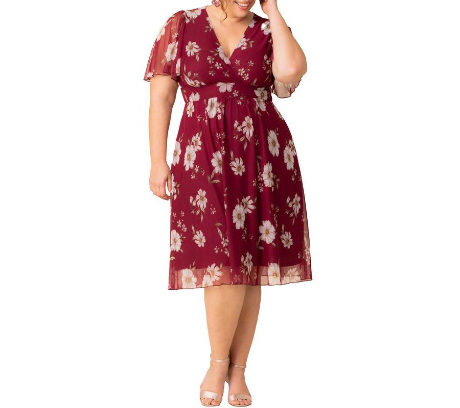 Коктейльное платье Margot из сетчатой ткани больших размеров Kiyonna, Raspberry floral print
Коктейльное платье Margot из сетчатой ткани больших размеров Kiyonna, Raspberry floral print