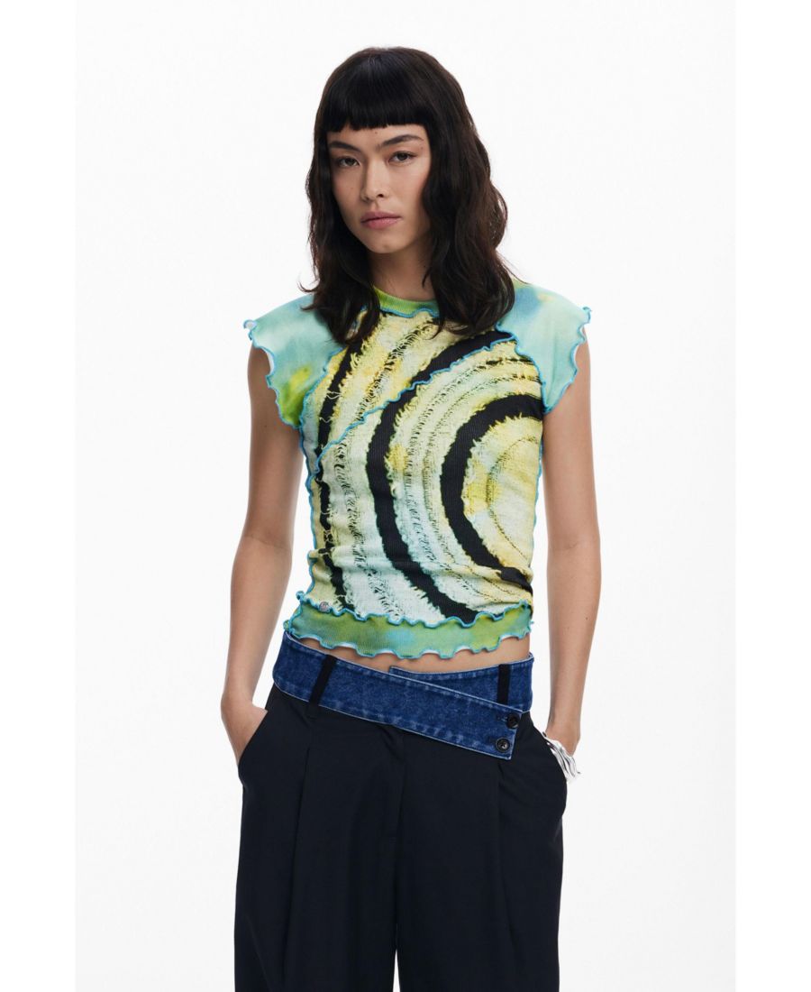 Женская футболка с коротким рукавом и кругами Desigual, Green yellow, Зеленый, Женская футболка с коротким рукавом и кругами Desigual, Green yellow
Женская футболка с коротким рукавом и кругами Desigual, Green yellow, Зеленый, Женская футболка с коротким рукавом и кругами Desigual, Green yellow