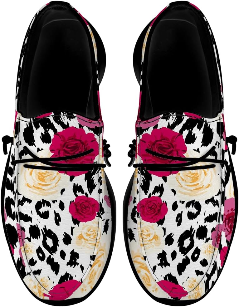 Лоферы для женщин и мужчин с леопардовым принтом, обувь без шнурков с цветочным узором для прогулок, подарки для мужчин и женщин Quorax, белый/черный/красный
Лоферы для женщин и мужчин с леопардовым принтом, обувь без шнурков с цветочным узором для прогулок, подарки для мужчин и женщин Quorax, белый/черный/красный