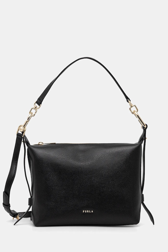 Кожаная сумка-хобо Tonie Mini Furla, черный
Кожаная сумка-хобо Tonie Mini Furla, черный