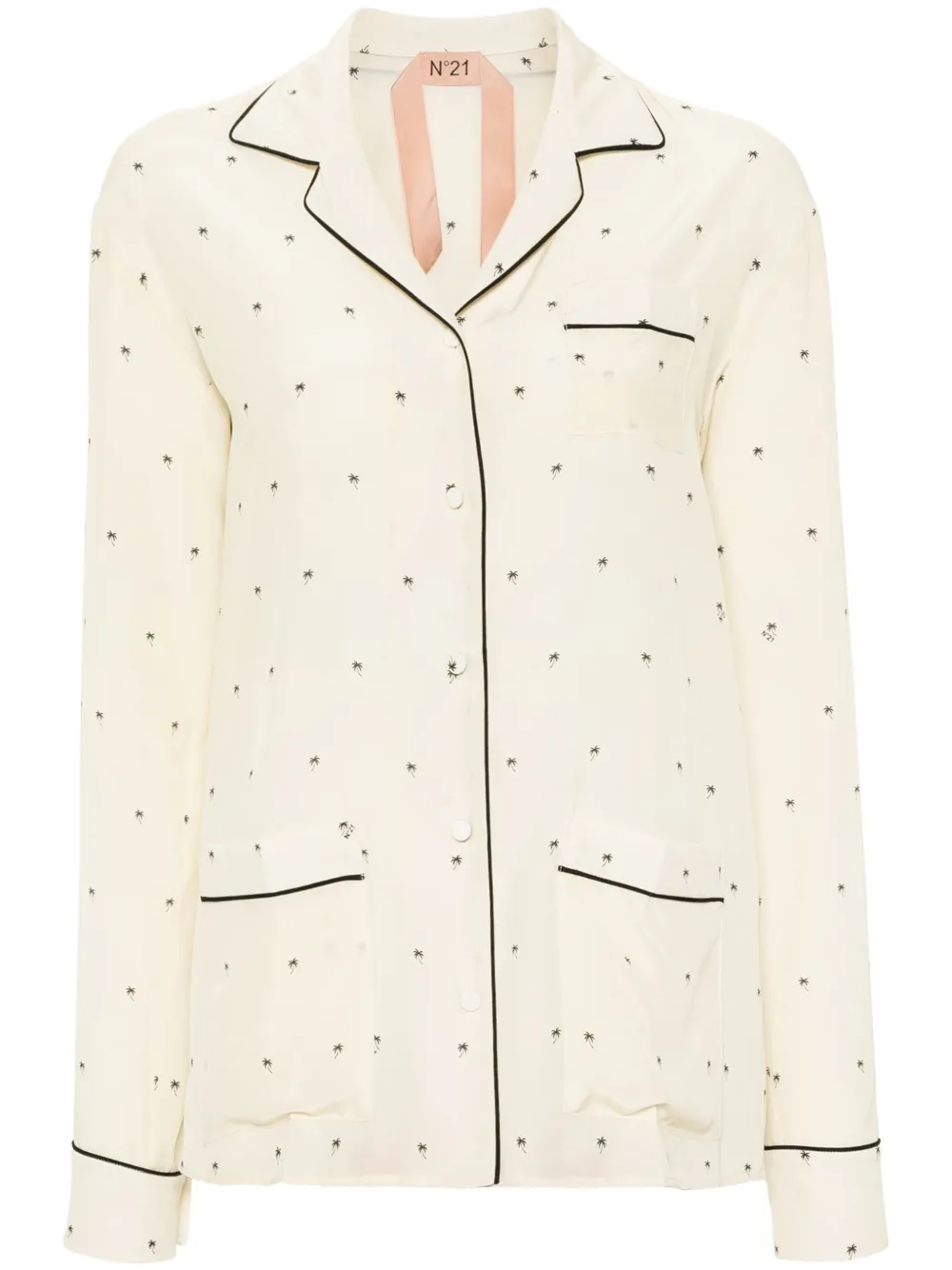 Рубашка с принтом Nº21, слоновая кость
Рубашка с принтом Nº21, слоновая кость