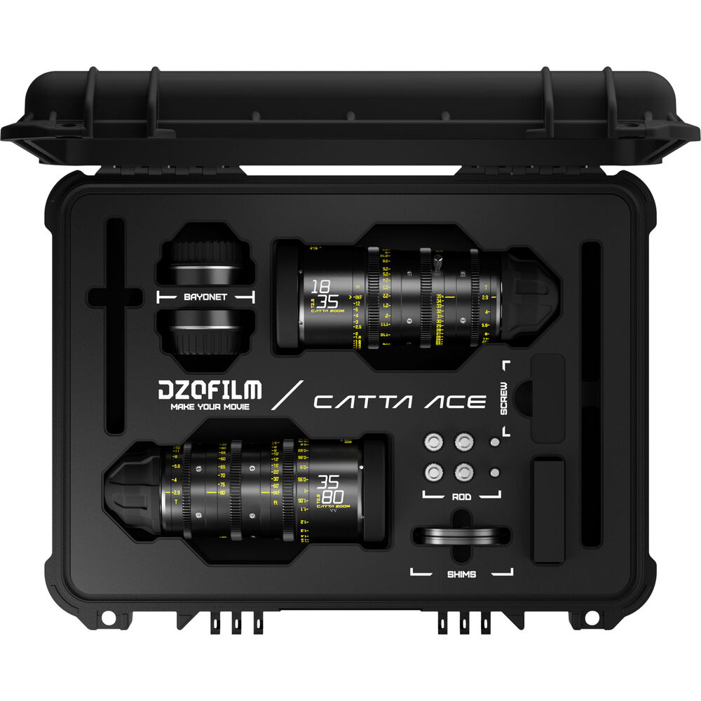 Комплект из 2-х кинообъективов DZOFilm Catta Ace FF 18-35/35-80mm T2.9 (PL/EF, черный)
Комплект из 2-х кинообъективов DZOFilm Catta Ace FF 18-35/35-80mm T2.9 (PL/EF, черный)