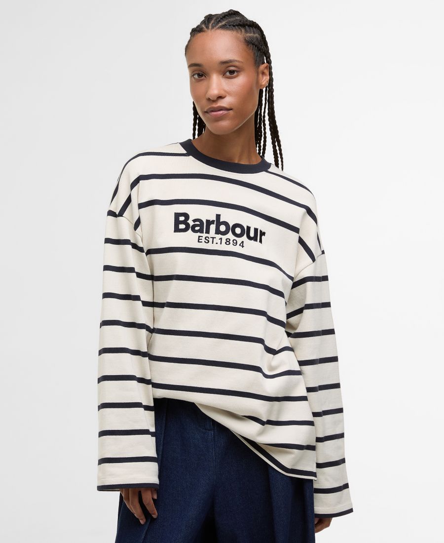 Женская блузка с длинными рукавами Maeve Barbour, Ecru/Dark Navy Stripe
Женская блузка с длинными рукавами Maeve Barbour, Ecru/Dark Navy Stripe