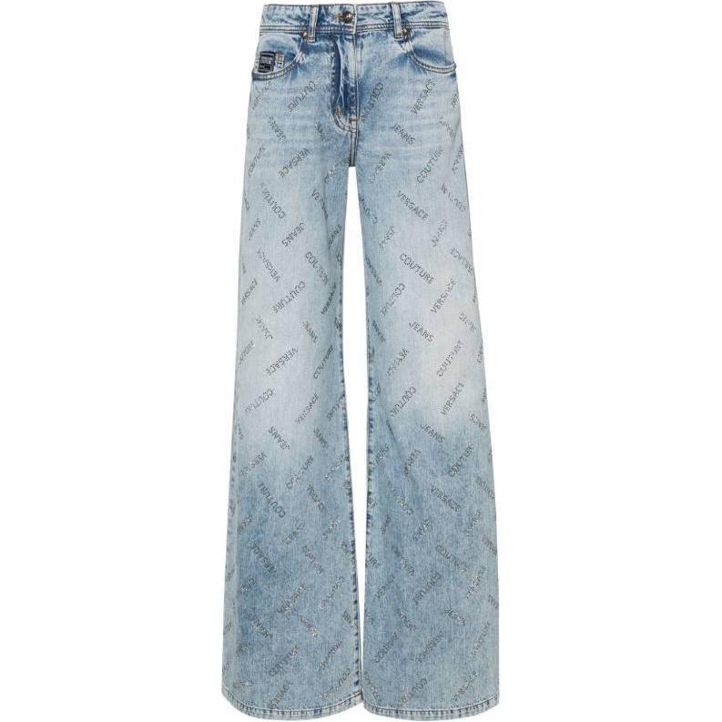 Джинсы Jeans Couture с кристаллами в виде логотипа, прямого кроя VERSACE, синий
Джинсы Jeans Couture с кристаллами в виде логотипа, прямого кроя VERSACE, синий