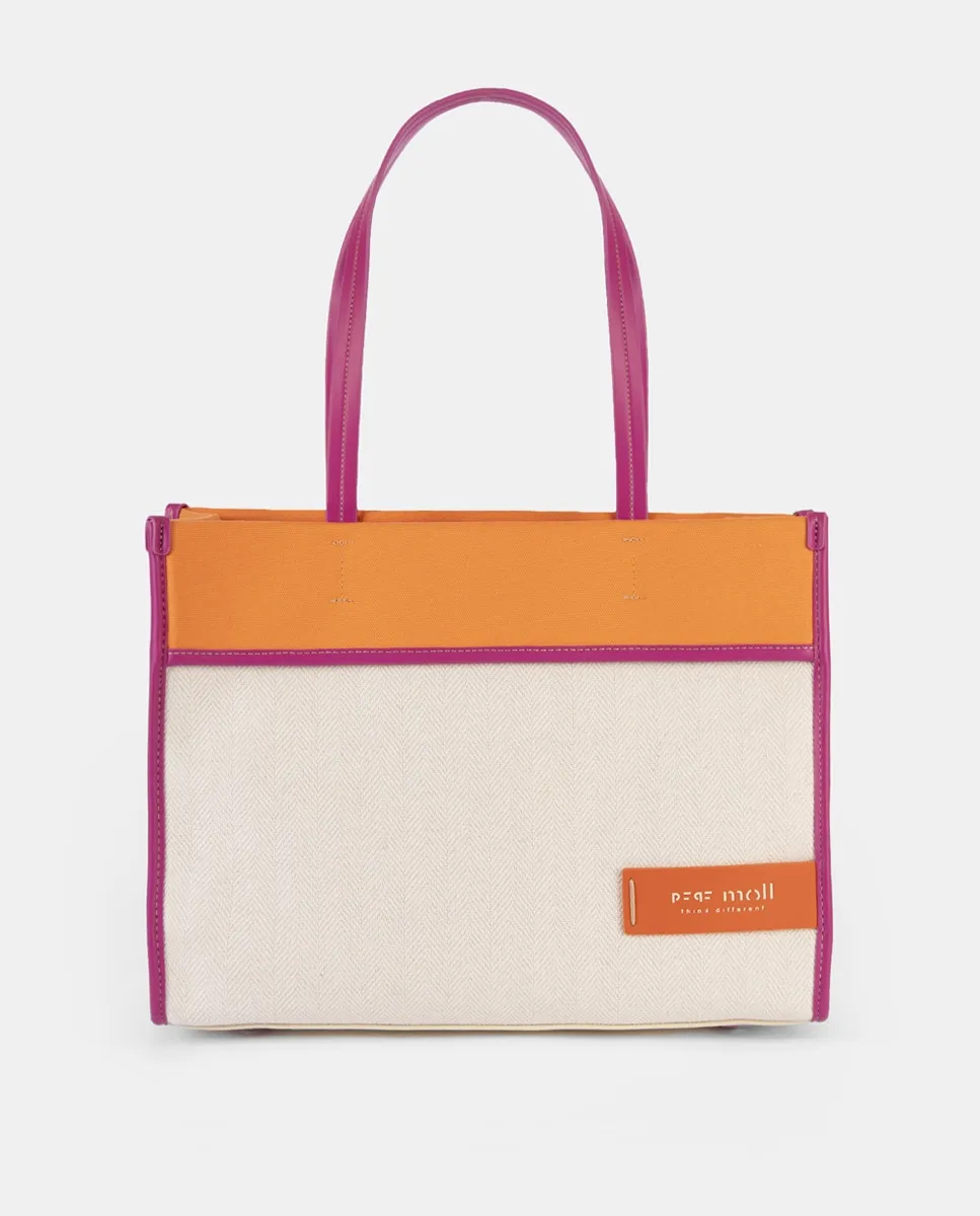 Холщовая сумка с отделкой в натуральную елочку Pepe Moll, оранжевый
Холщовая сумка с отделкой в натуральную елочку Pepe Moll, оранжевый