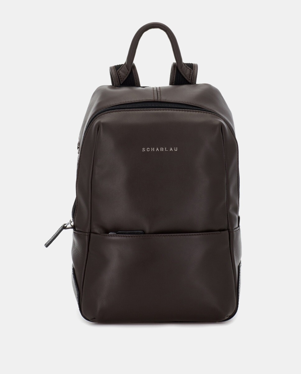 Рюкзак унисекс темно-коричневого цвета из воловьей кожи Scharlau, темно коричневый
Рюкзак унисекс темно-коричневого цвета из воловьей кожи Scharlau, темно коричневый