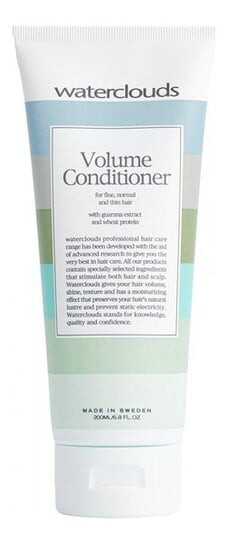 Кондиционер, увеличивающий объем тонких и нежных волос, 200 мл Waterclouds, Volume
Кондиционер, увеличивающий объем тонких и нежных волос, 200 мл Waterclouds, Volume