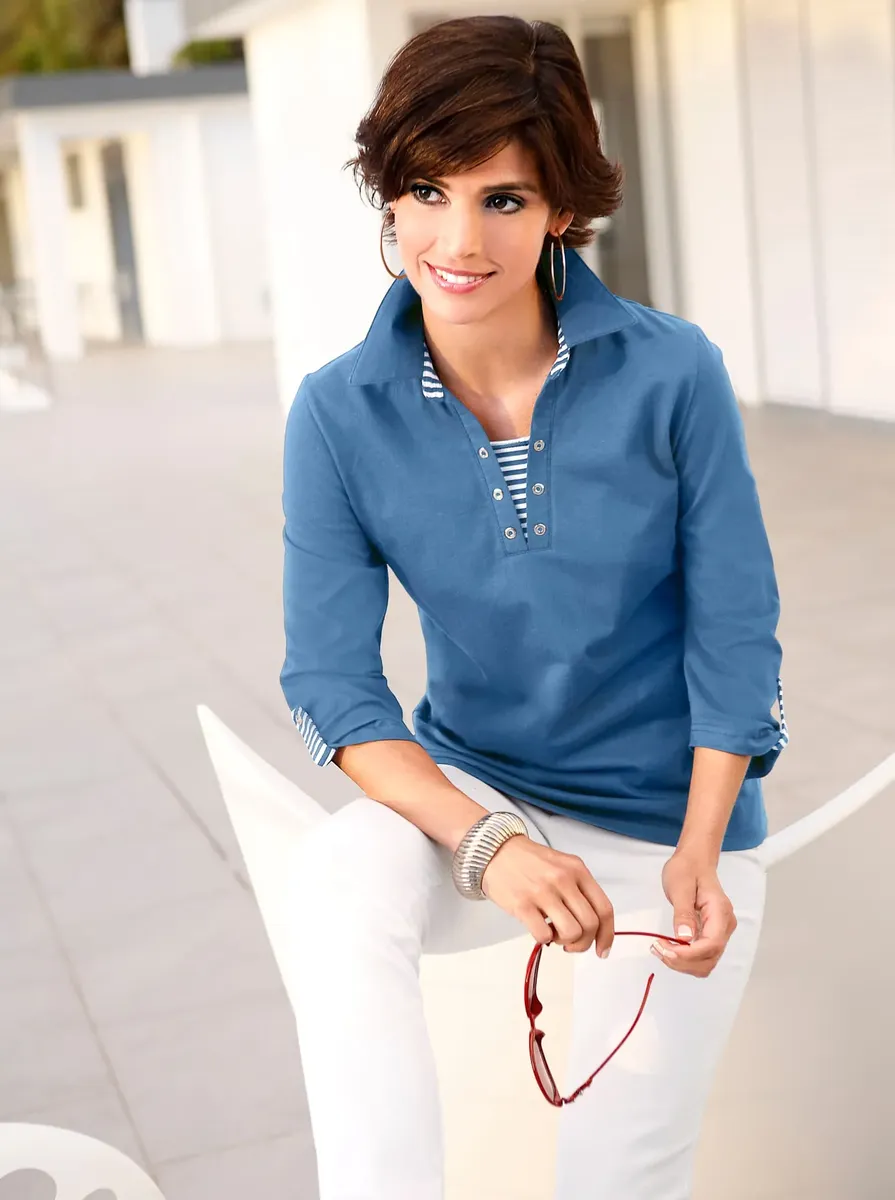 Рубашка с рукавом 3/4 "Shirt" в стиле casual Casual Looks, синий
Рубашка с рукавом 3/4 "Shirt" в стиле casual Casual Looks, синий