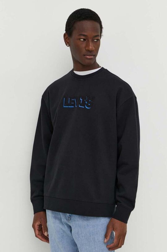 Хлопковая толстовка Levi's, черный
Хлопковая толстовка Levi's, черный