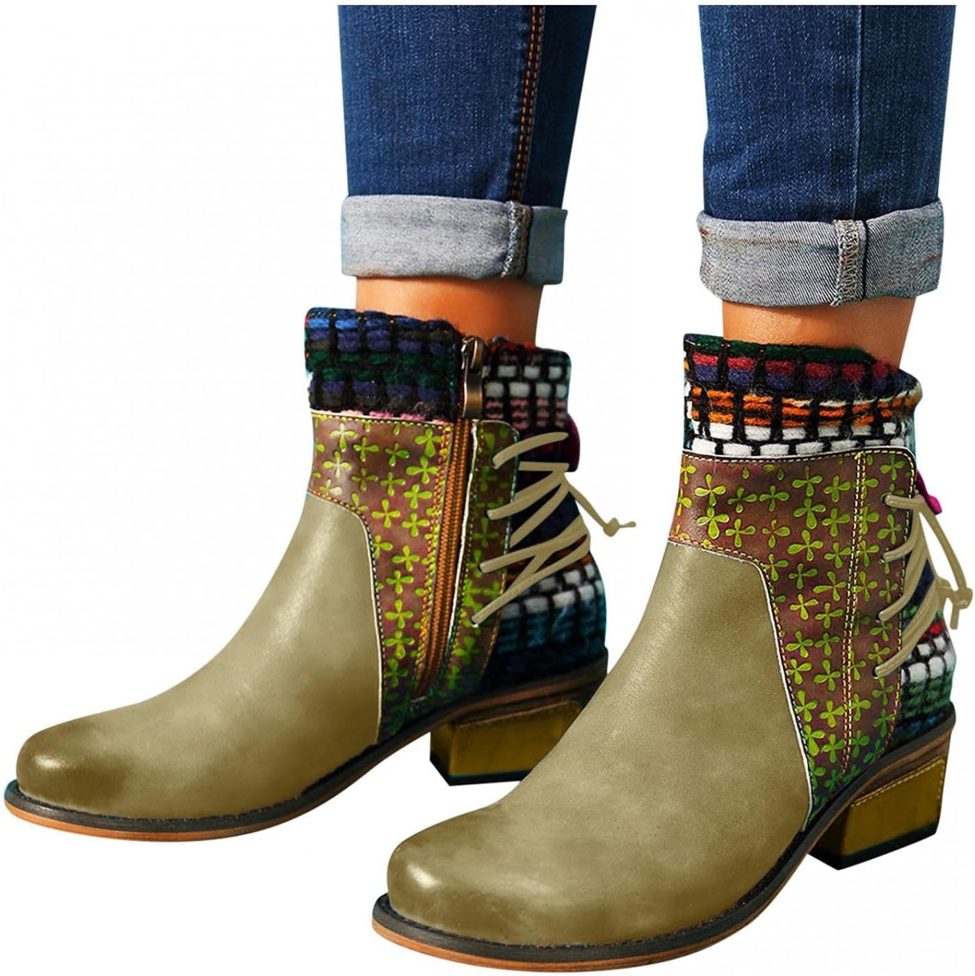 Женские винтажные ботинки Hbeylia в этническом стиле бохо, из кожи, с круглым носком, шнуровкой, массивным блочным каблуком средней высоты, короткие ботильоны до щиколотки, бохо-ретро с металлическим носком, с боковой молнией, для женщин, зелены...
Женские винтажные ботинки Hbeylia в этническом стиле бохо, из кожи, с круглым носком, шнуровкой, массивным блочным каблуком средней высоты, короткие ботильоны до щиколотки, бохо-ретро с металлическим носком, с боковой молнией, для женщин, зелены...