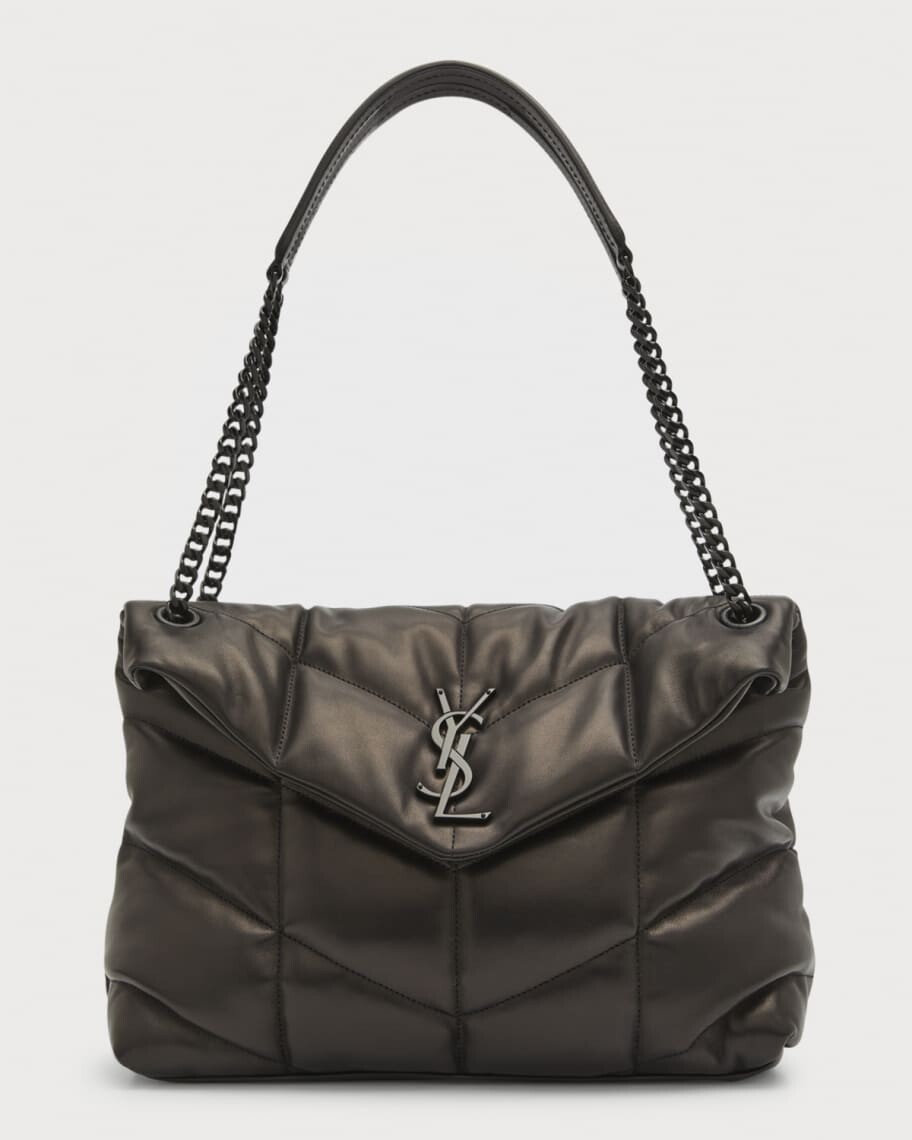 Средняя стеганая сумка через плечо с цепочкой Saint Laurent
Средняя стеганая сумка через плечо с цепочкой Saint Laurent