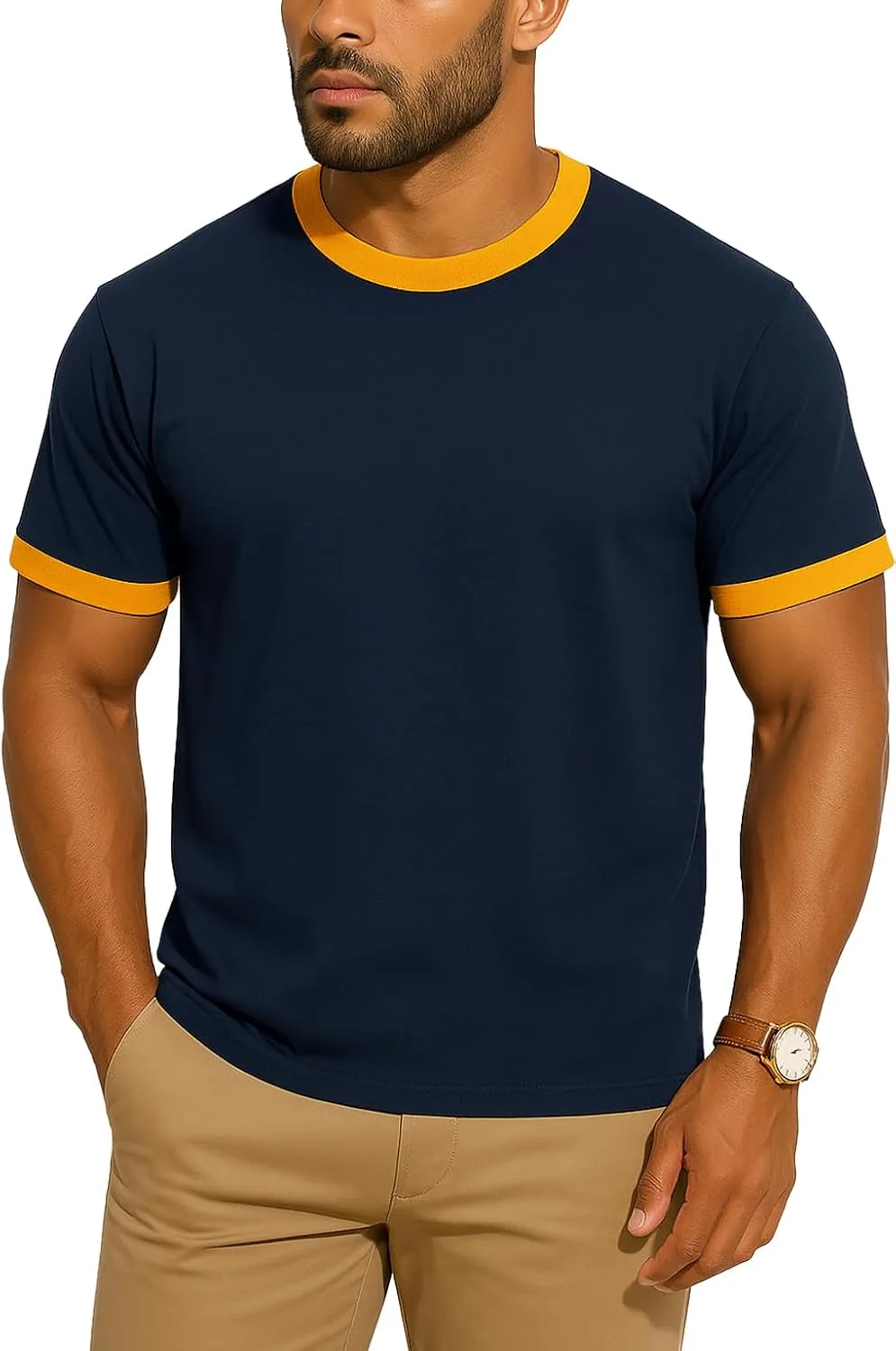 Футболка JustBlanks Men's Ringer Tee Shirt с коротким рукавом
Футболка JustBlanks Men's Ringer Tee Shirt с коротким рукавом