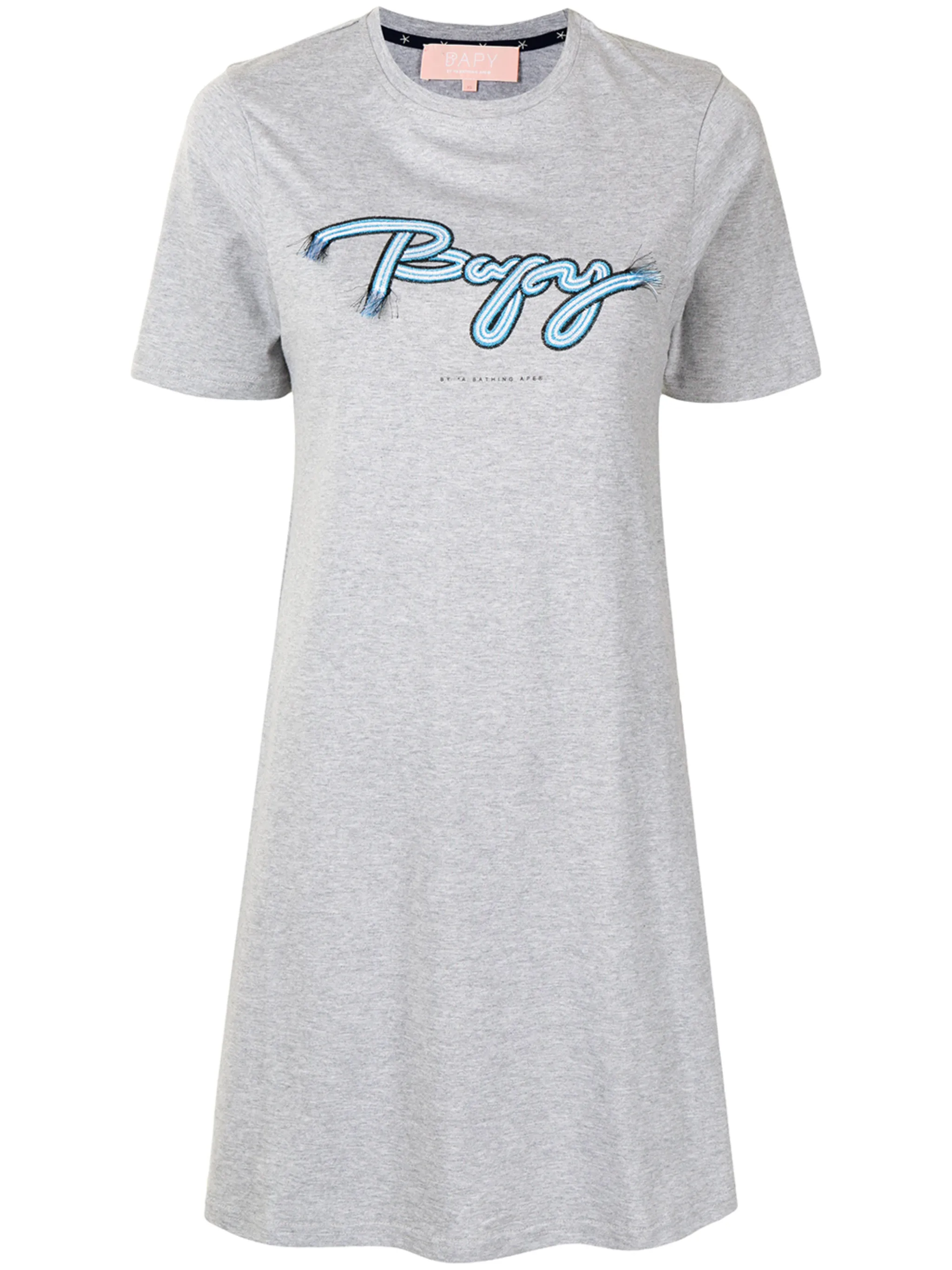 Платье-футболка с вышитым логотипом Bapy By A Bathing Ape, серый
Платье-футболка с вышитым логотипом Bapy By A Bathing Ape, серый