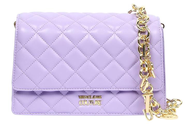 VERSACE JEANS COUTURE Кожаная сумка через плечо Женская фиолетовая 
VERSACE JEANS COUTURE Кожаная сумка через плечо Женская фиолетовая