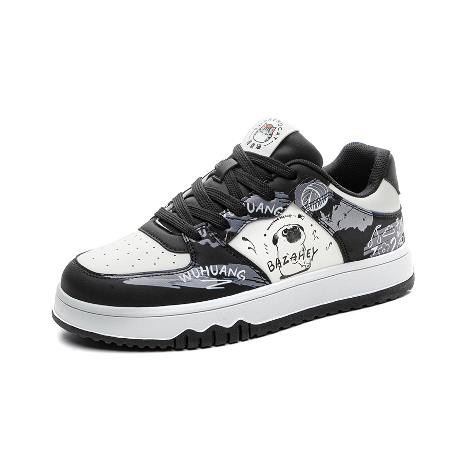 Supremo Cat Низкие скейтерские кроссовки унисекс бело-черные, цвет White Black 
Supremo Cat Низкие скейтерские кроссовки унисекс бело-черные, цвет White Black