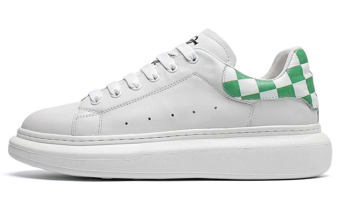 Стильные скейтерские кроссовки мужские бело-зеленые TRUMPPIPE
Стильные скейтерские кроссовки мужские бело-зеленые TRUMPPIPE