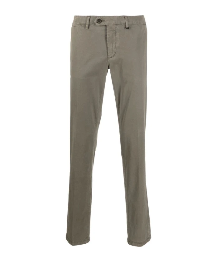 Темно-Бежевые хлопковые брюки чинос Canali, зеленый
Темно-Бежевые хлопковые брюки чинос Canali, зеленый