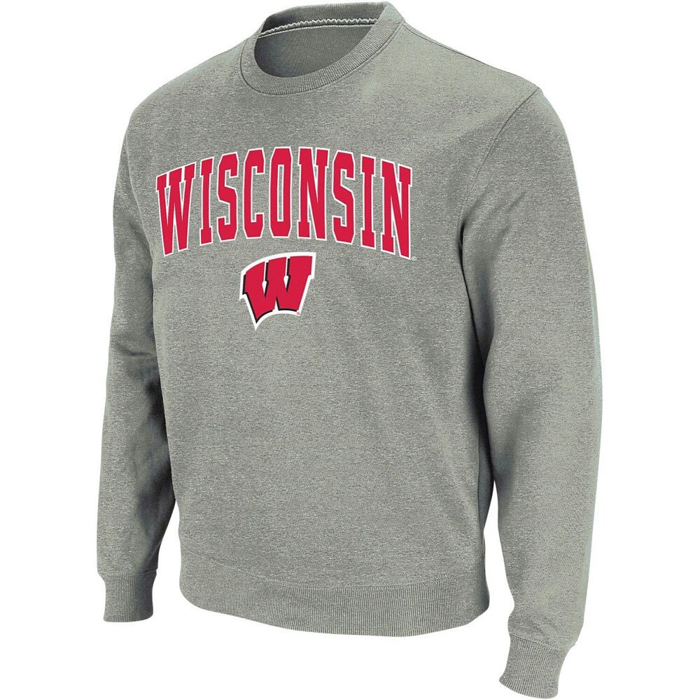 Мужской свитшот с круглым вырезом Colosseum Heather Grey Wisconsin Badgers Arch & Logo, цвет Wis Grey
Мужской свитшот с круглым вырезом Colosseum Heather Grey Wisconsin Badgers Arch & Logo, цвет Wis Grey