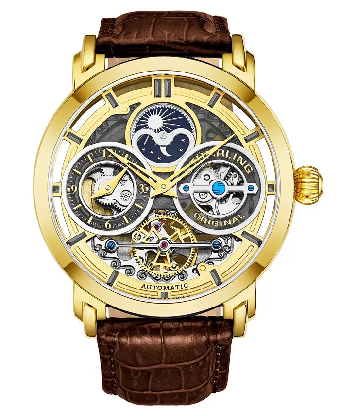 Мужские наручные часы 54 мм с коричневым кожаным ремешком Stuhrling, коричневый
Мужские наручные часы 54 мм с коричневым кожаным ремешком Stuhrling, коричневый